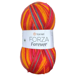 YarnArt Forza Forever 2705 красный желтый синий - интернет магазин Стелла Арт