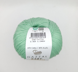Gazzal Baby cotton 3425 мята - интернет магазин Стелла Арт