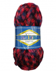 Alize Country new 5655 красный синий