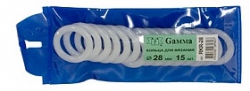 Gamma RKR-28 Кольца для вязания пластиковые, d=28 мм, 15 шт, купить в интернет магазине Стелла Арт