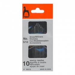 Pony 02312 Иглы для наметки швейные ручные Straws в конверте "Простое ушко" №5-10, 10 шт - интернет магазин Стелла Арт