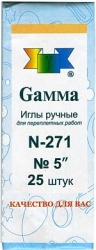 Gamma N-271 Иглы ручные для переплетных работ №5 - интернет магазин Стелла Арт