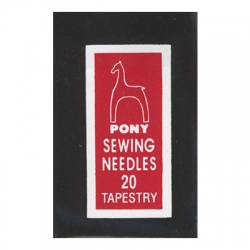 Pony 05158 Иглы ручные для гобеленовых и трикотажных тканей Tapestry "Золотое ушко" 25 шт. размер 20 - интернет магазин Стелла Арт