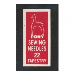 Pony 05160 Иглы ручные для гобеленовых и трикотажных тканей Tapestry "Золотое ушко" в пакете 25 шт. №22 - интернет магазин Стелла Арт