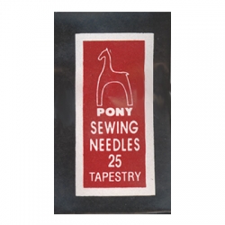 Pony 05163 Иглы ручные для гобеленовых и трикотажных тканей Tapestry пакет "Золотое ушко" в пакете 25 шт. размер 25 - интернет магазин Стелла Арт