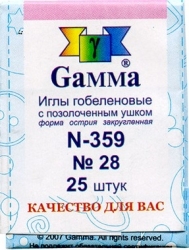 Gamma N-359 Иглы ручные гобеленовые №28 - интернет магазин Стелла Арт