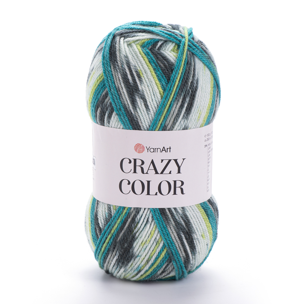 YarnArt Crazy color 166 ������ ��������� �����