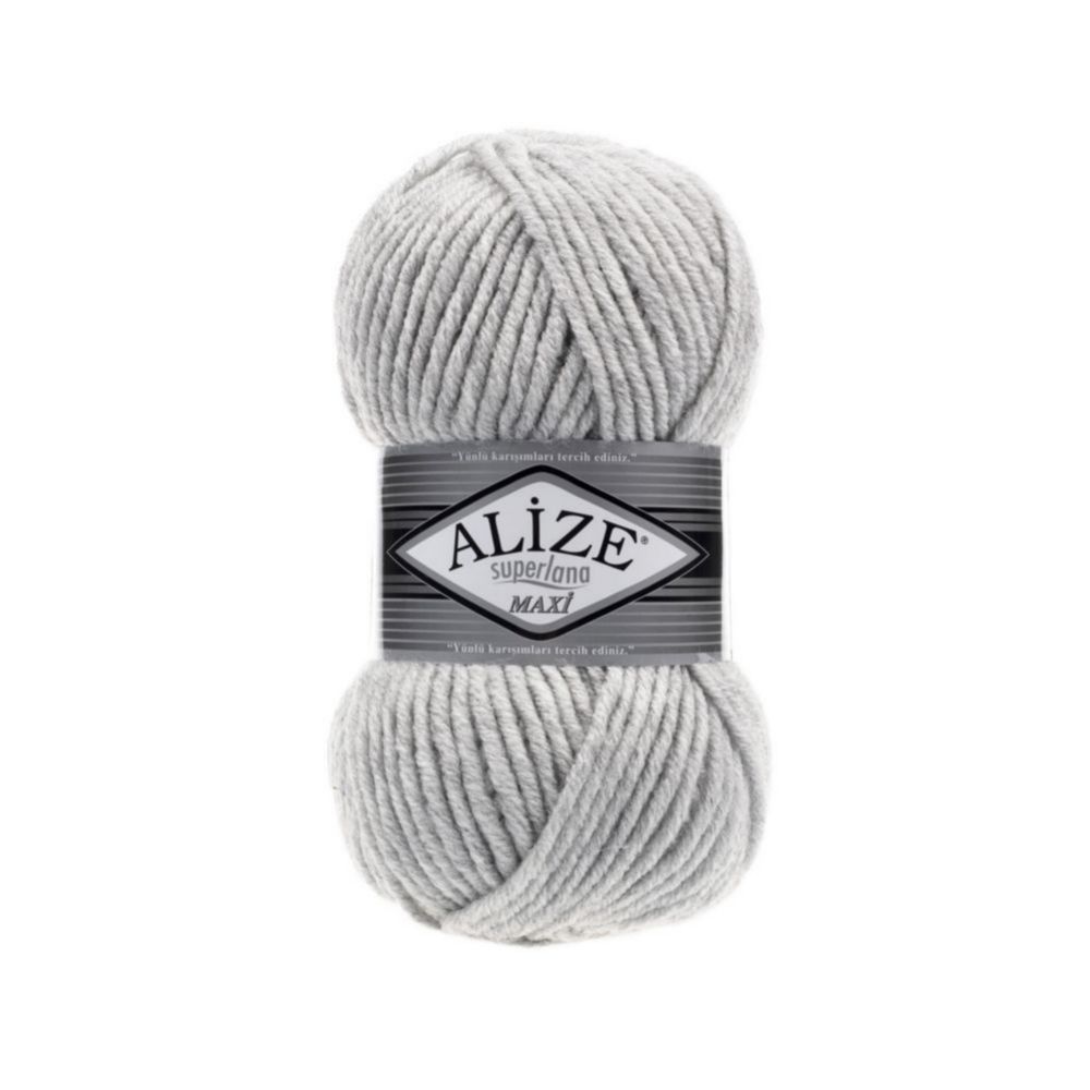 Alize Superlana maxi 208 светло-серый меланж