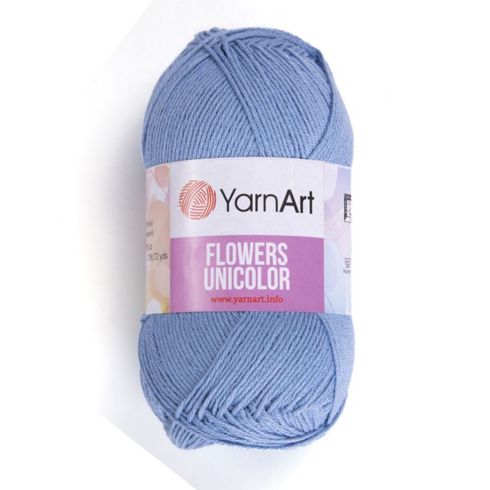 YarnArt Flowers Unicolor 742 светлый джинс