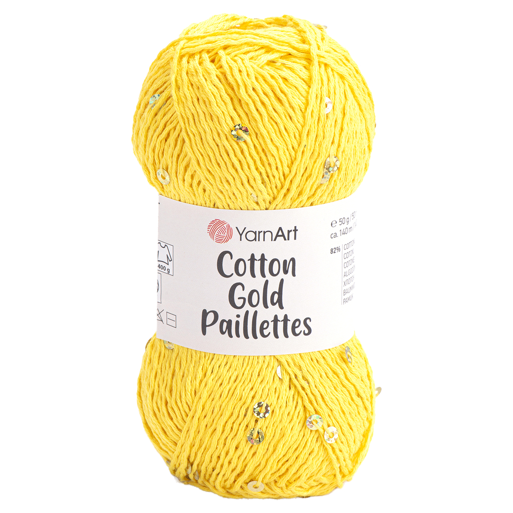 YarnArt Cotton Gold Paillettes 7106 