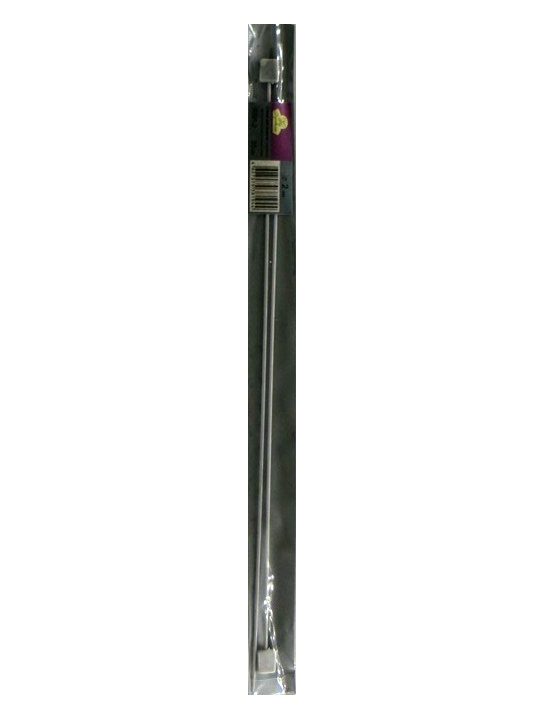 Рукоделие RSP Спицы для вязания прямые металлические с покрытием 35 см №2