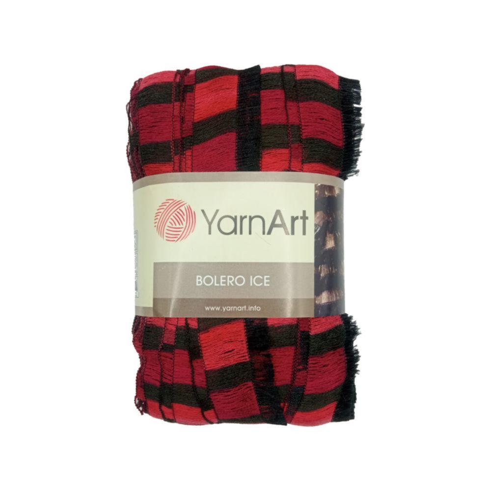 YarnArt Bolero ice 798 чёрно-красный 1 упаковка