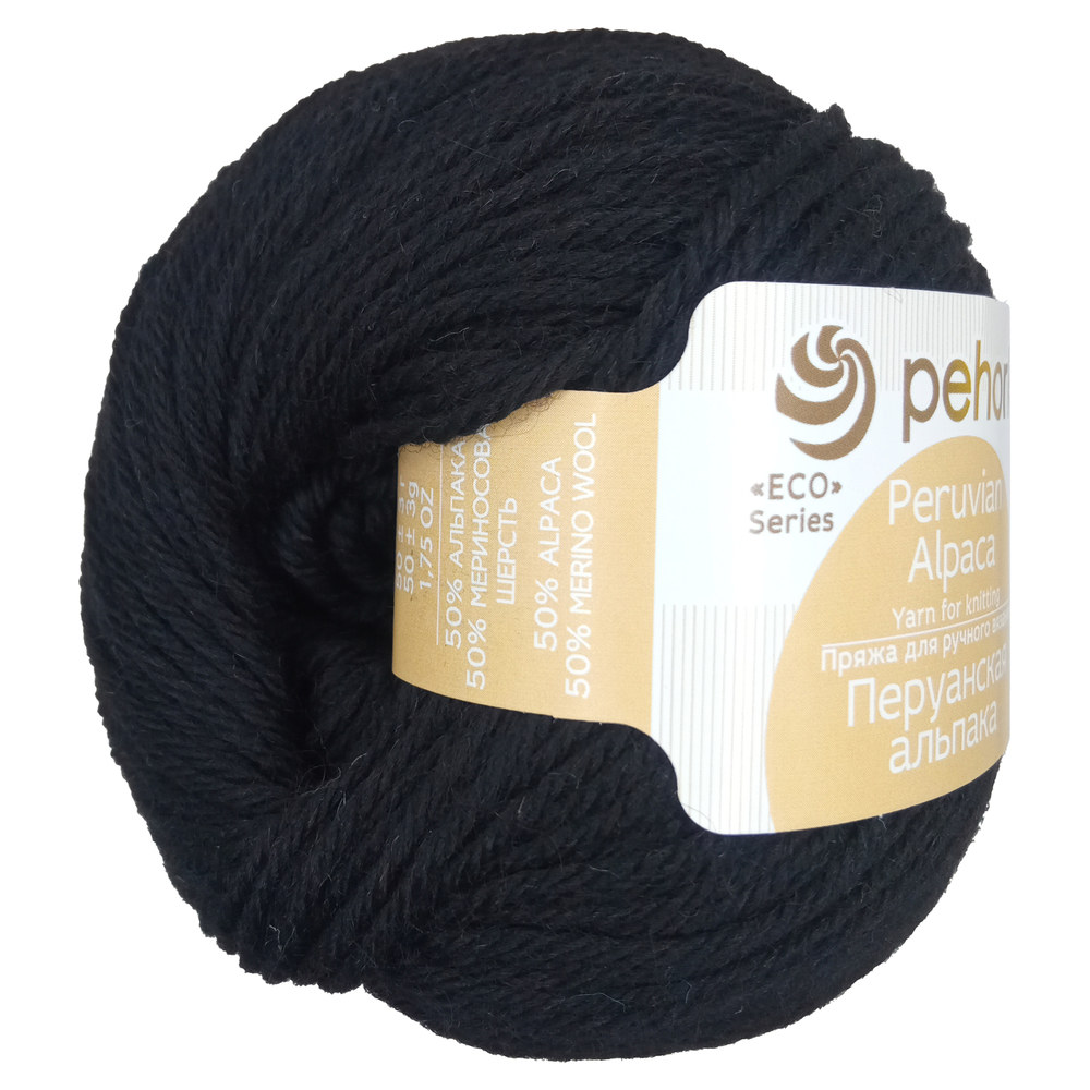 Пехорка Перуанская альпака 002 черный