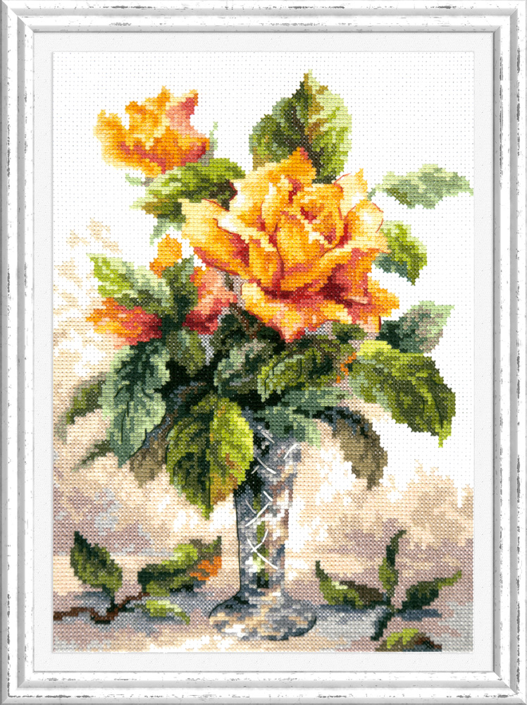 40-79 Набор для вышивания «Чудесная игла»  Жёлтые розы