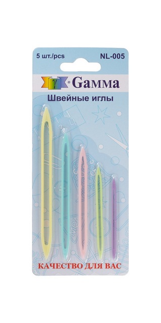 Gamma NL-005 Иглы швейные пластиковые для вязаных изделий