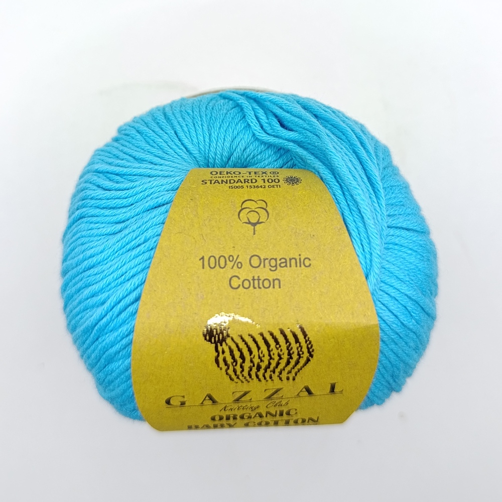 Gazzal Organic baby cotton 424 бирюза