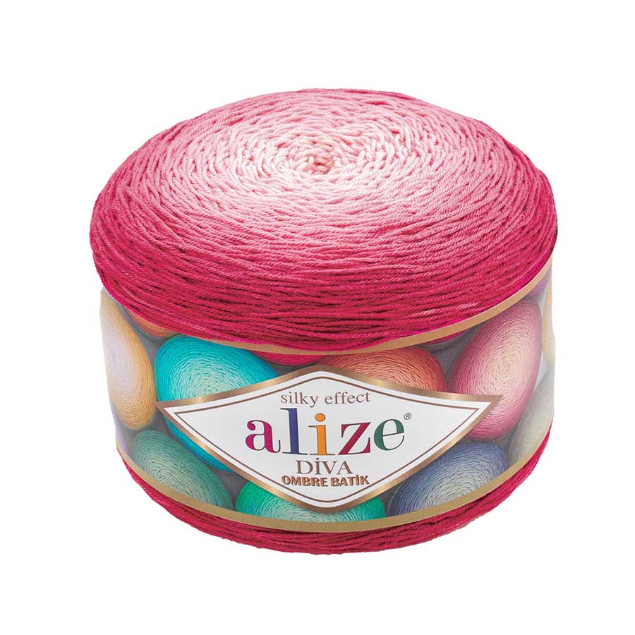 Alize Diva Ombre batik 7367 ярко-розовый