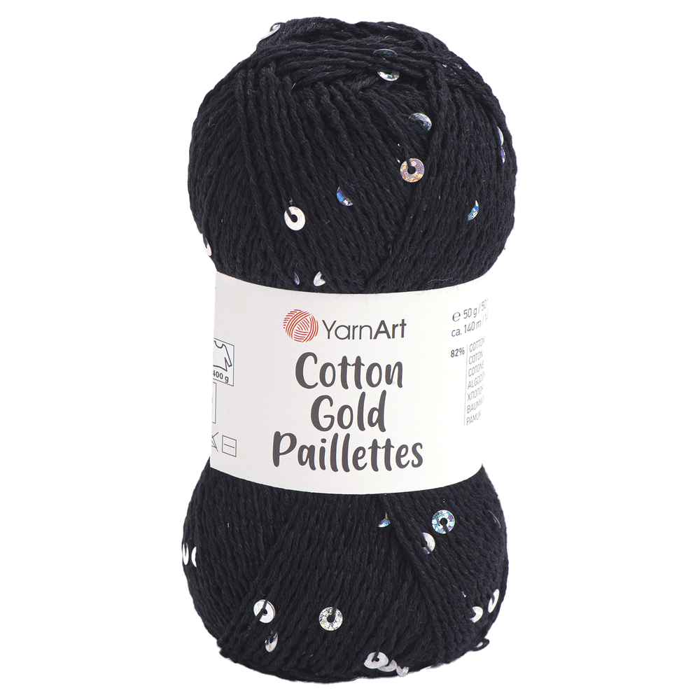 YarnArt Cotton Gold Paillettes 7101 