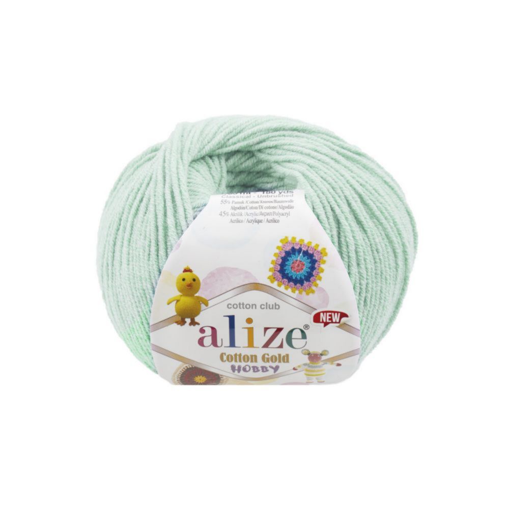 Alize Cotton gold hobby new 522 мята