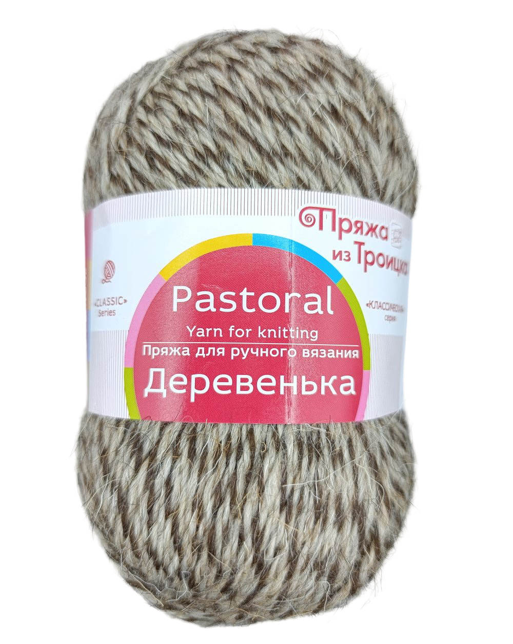 ТКФ Деревенька 896 белый коричневый