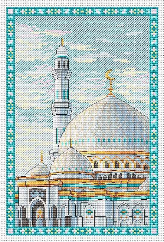 Жар-птица М-078 Набор для вышивания Мечеть Хазрет Султан