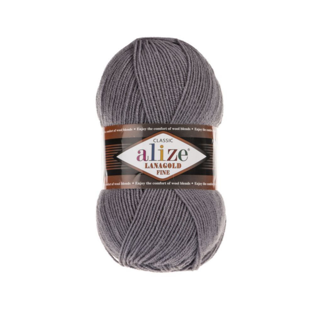 Alize Lanagold fine 348 серый