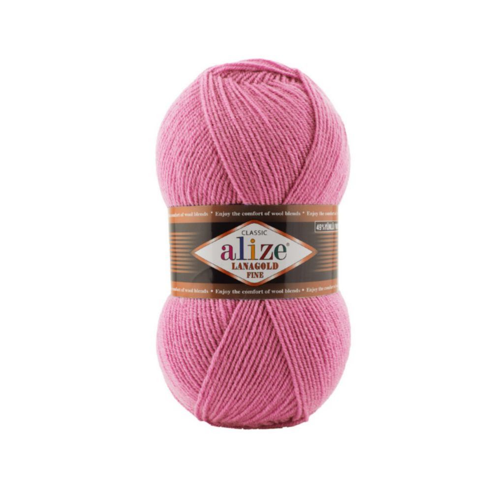 Alize Lanagold fine 178 тёмно-розовый
