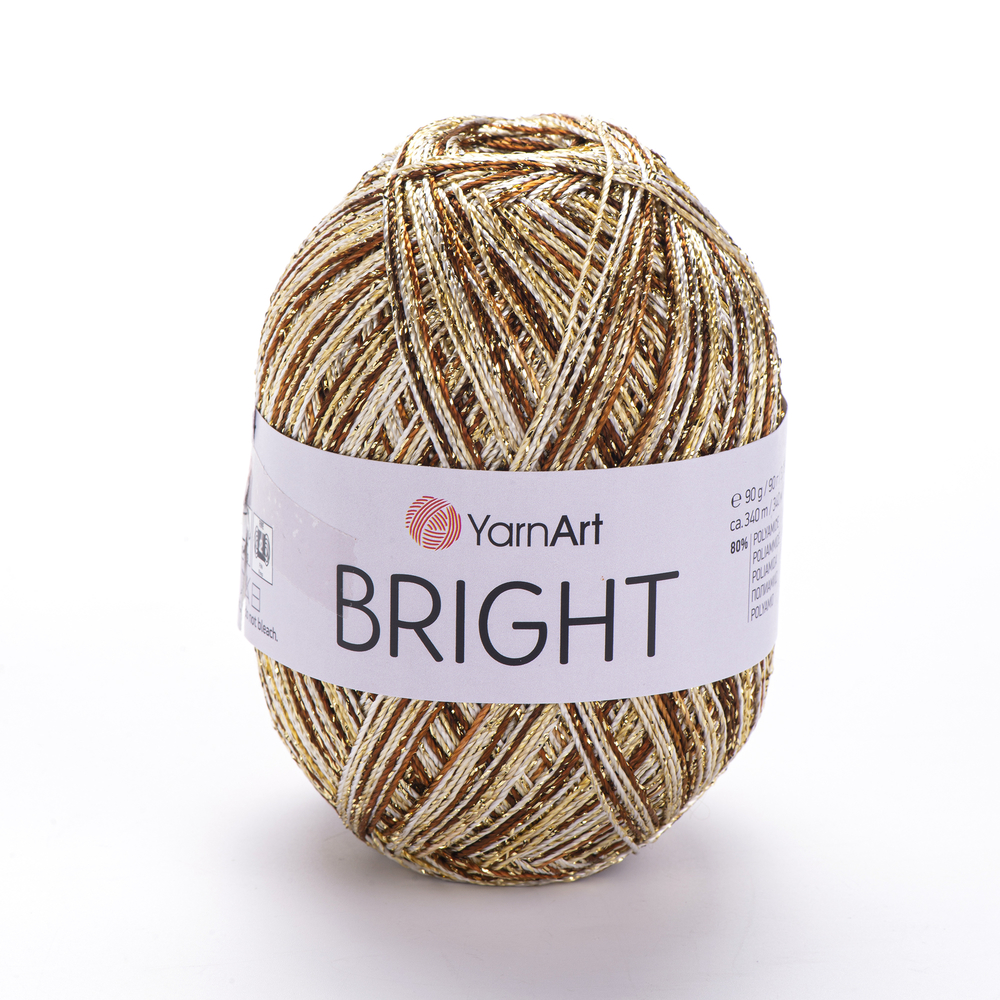 YarnArt Bright 227 коричневый меланж 1 моток
