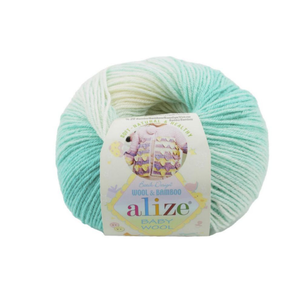 Alize Baby wool batik 6317 мятный