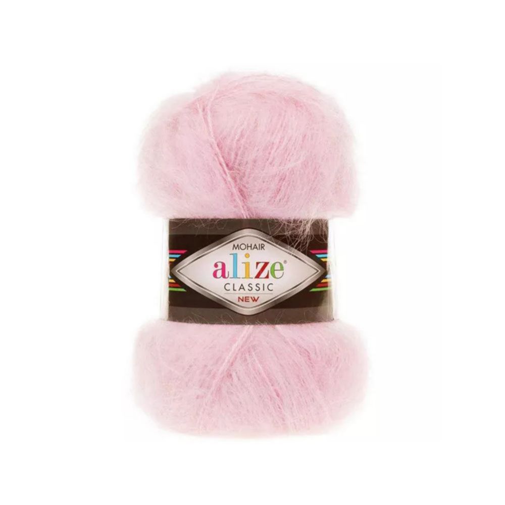Alize Mohair classic new 271 бледно-розовый
