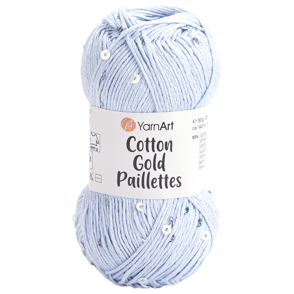 YarnArt Cotton Gold Paillettes 7109  