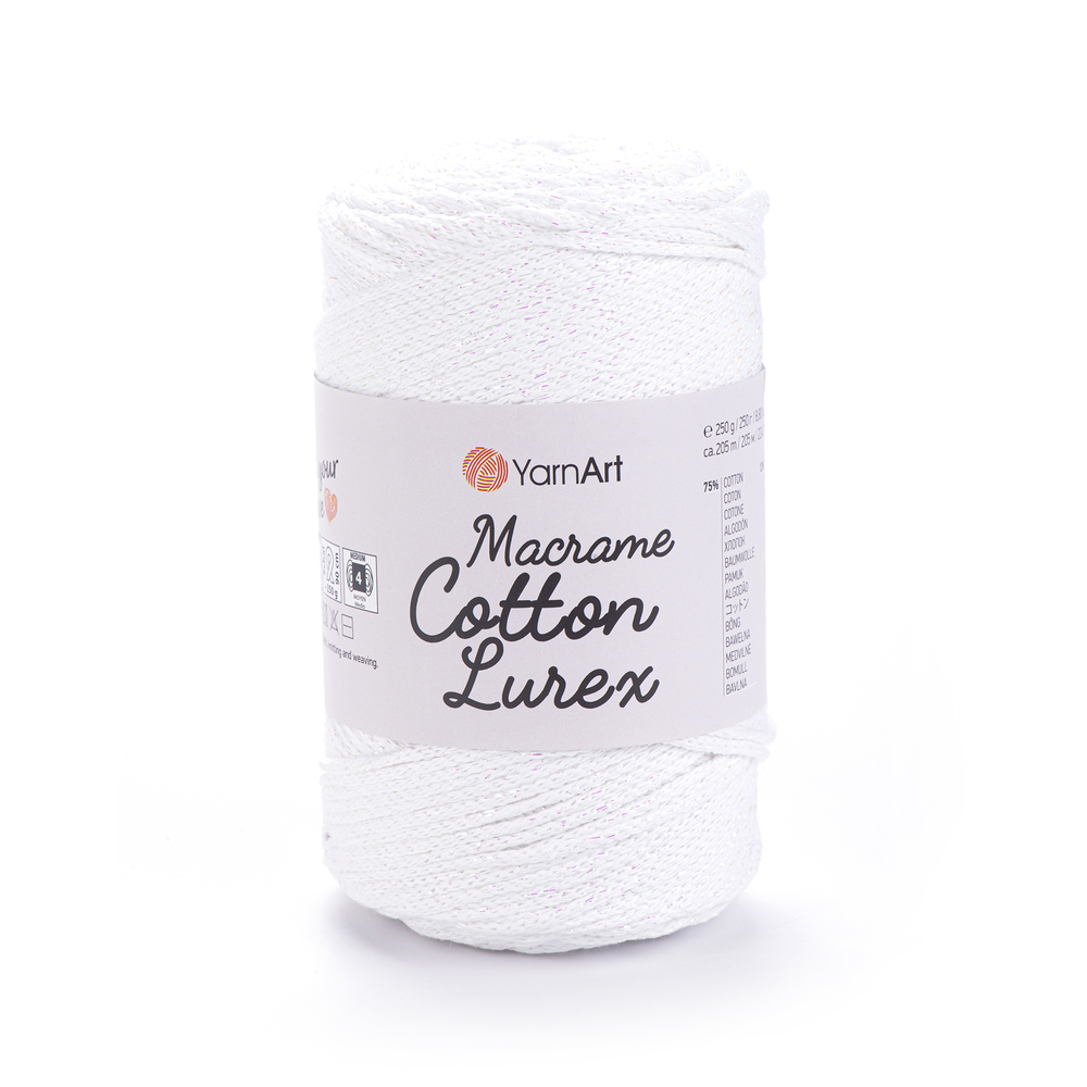 YarnArt Macrame cotton lurex 721 ����� c ������-������� ��������