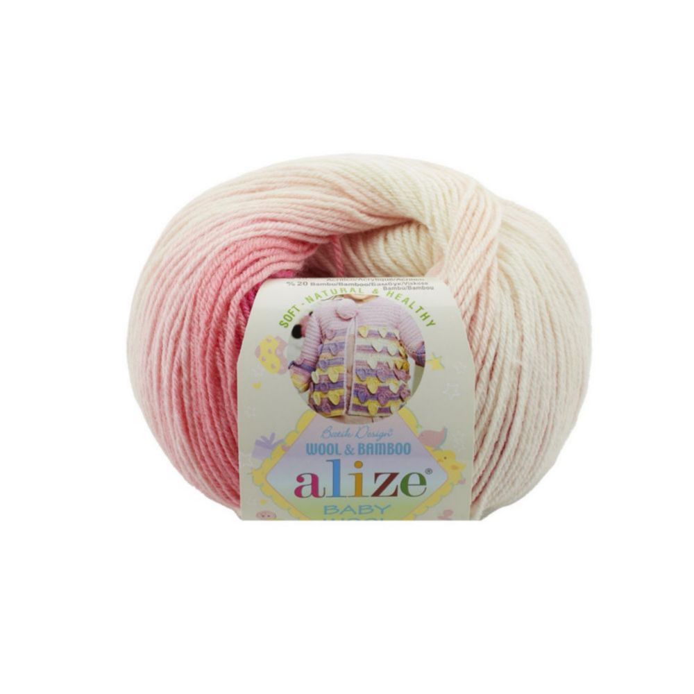 Alize Baby wool batik 2164 розовый
