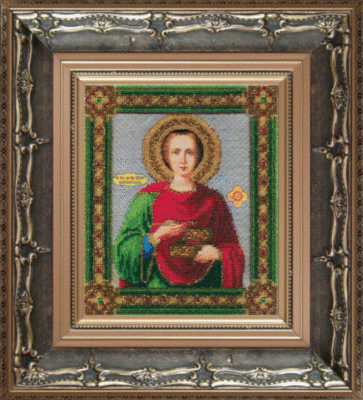 Чарівна Мить Б-1021 Набор для вышивки бисером "Икона великомученика и целителя Пантелеймона"