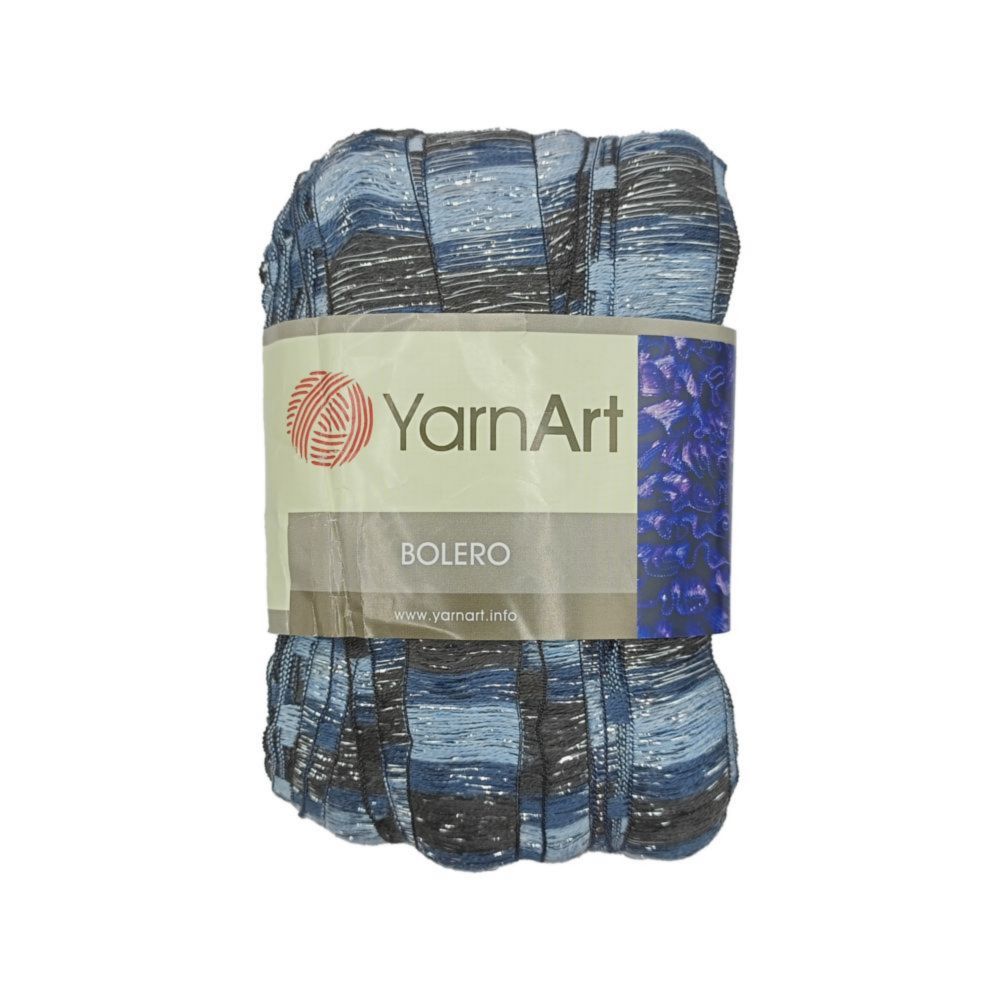 YarnArt Bolero 571 голубой чёрный 1 упаковка