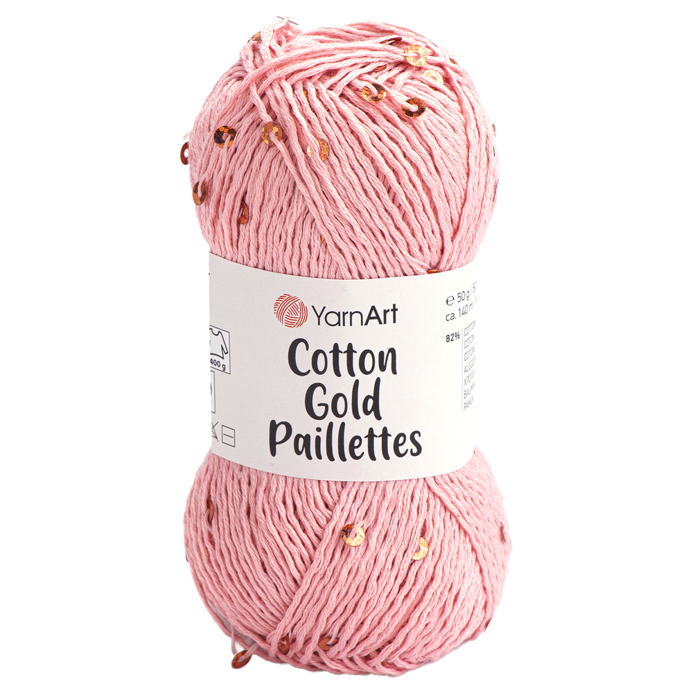 YarnArt Cotton Gold Paillettes 7108 