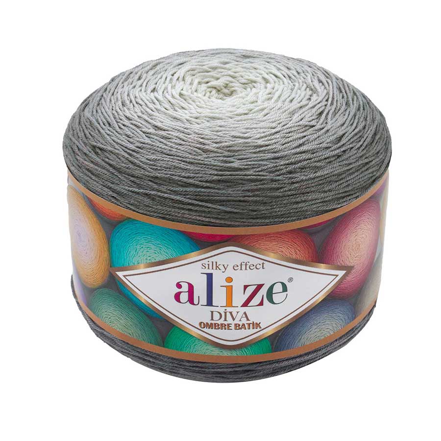Alize Diva Ombre batik 7380 серый