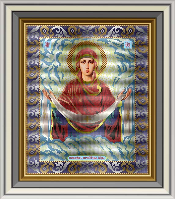 Galla Collection И 012 Набор для вышивания Икона Покров Божией Матери