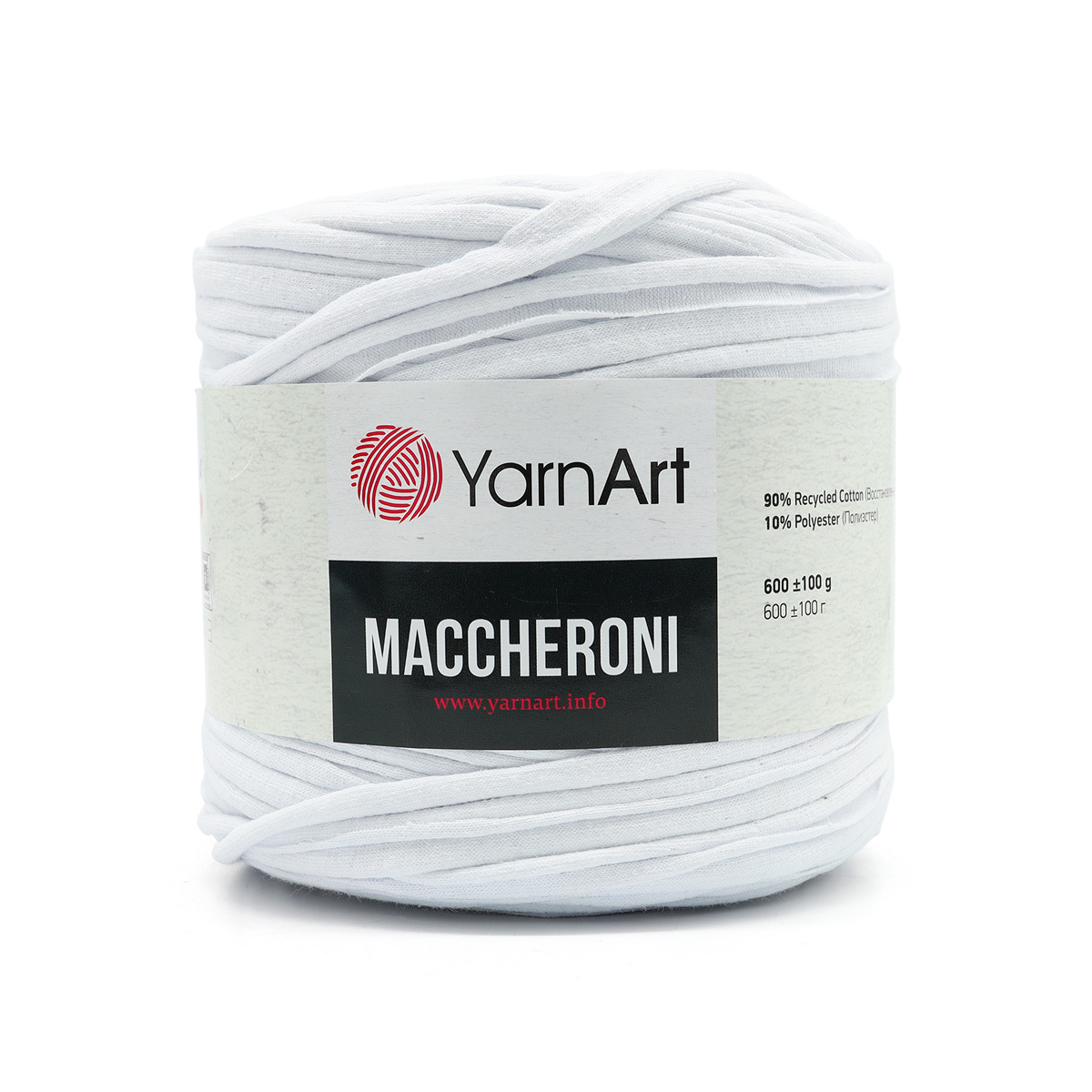 YarnArt Maccheroni 01 белый