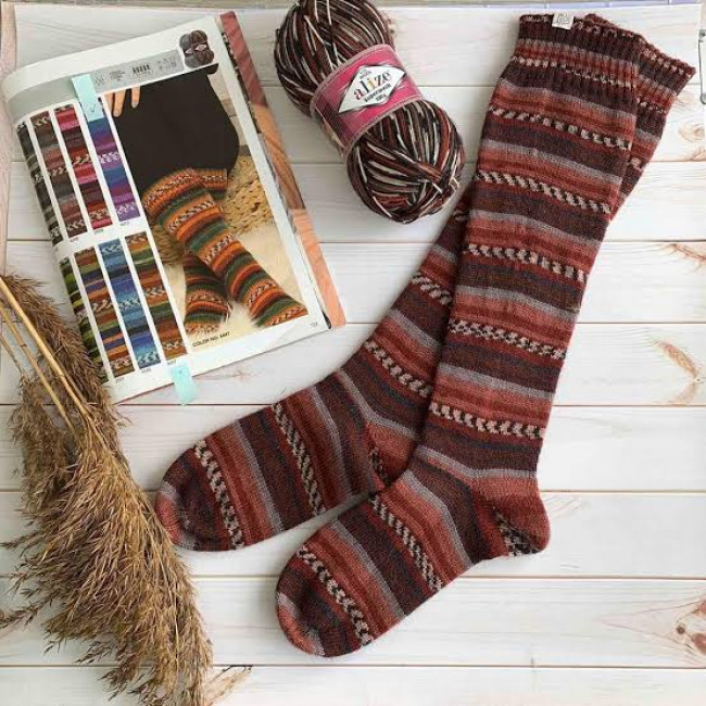 Alize Superwash comfort socks фантазийной окраски - интернет магазин Стелла Арт