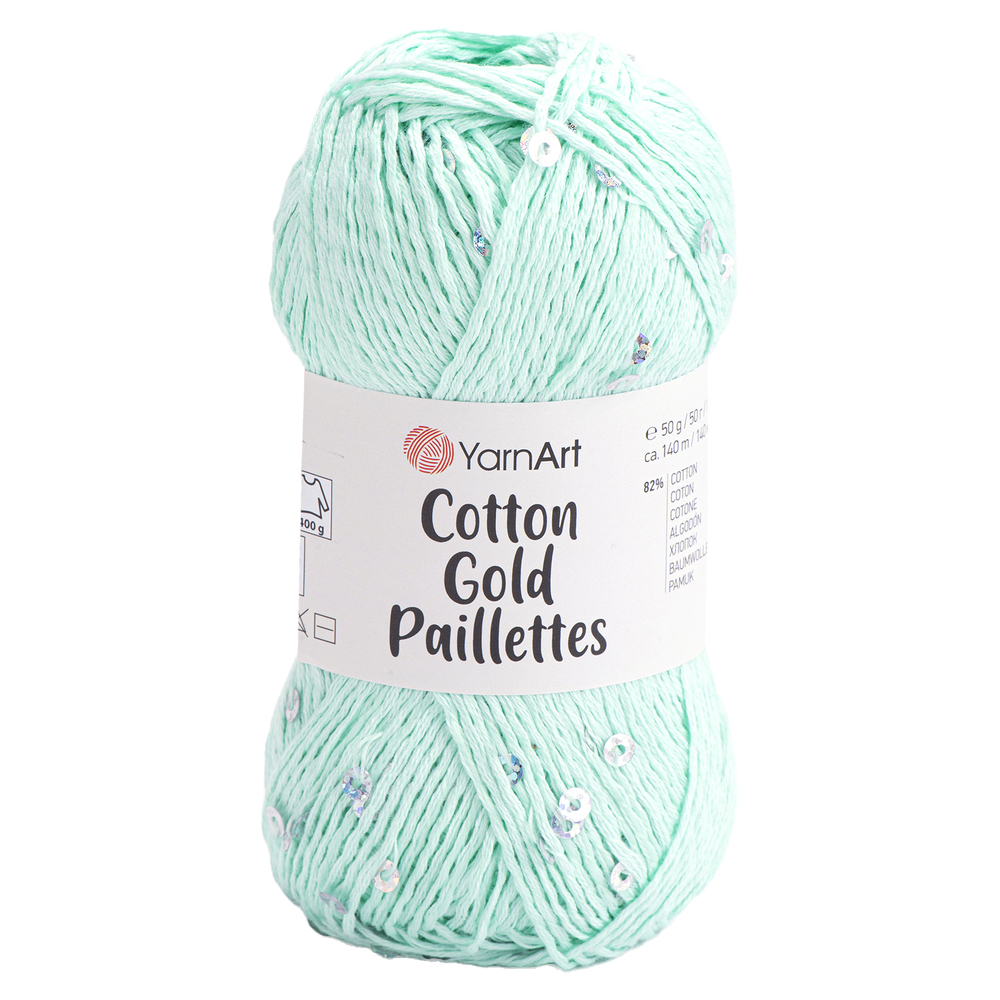 YarnArt Cotton Gold Paillettes 7112 