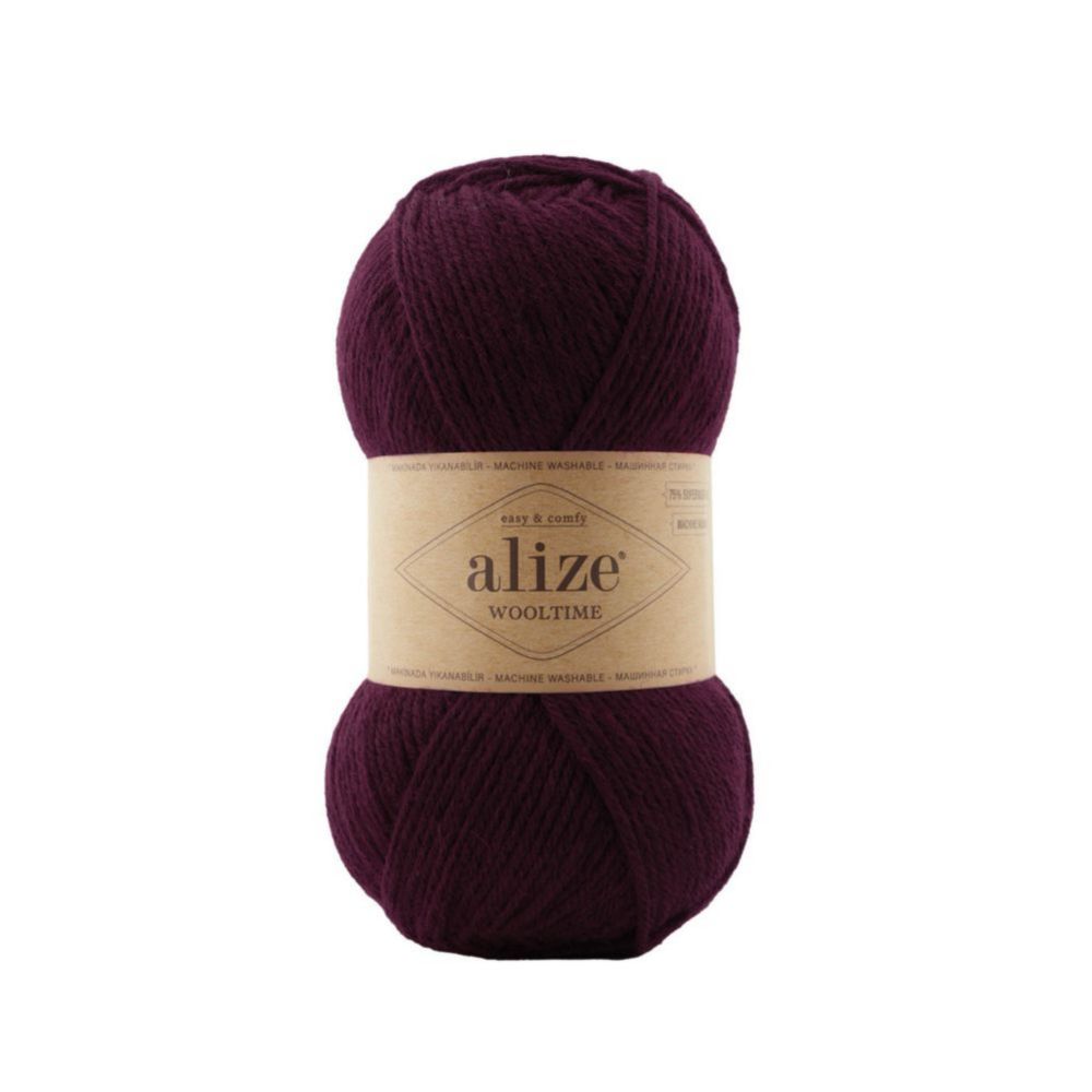 Alize Wooltime 578 темно-бордовый
