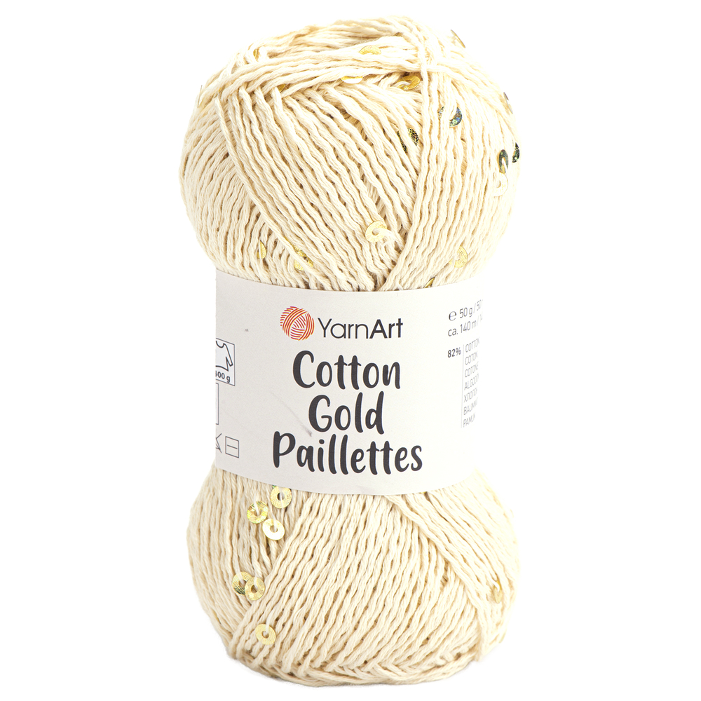 YarnArt Cotton Gold Paillettes 7103 