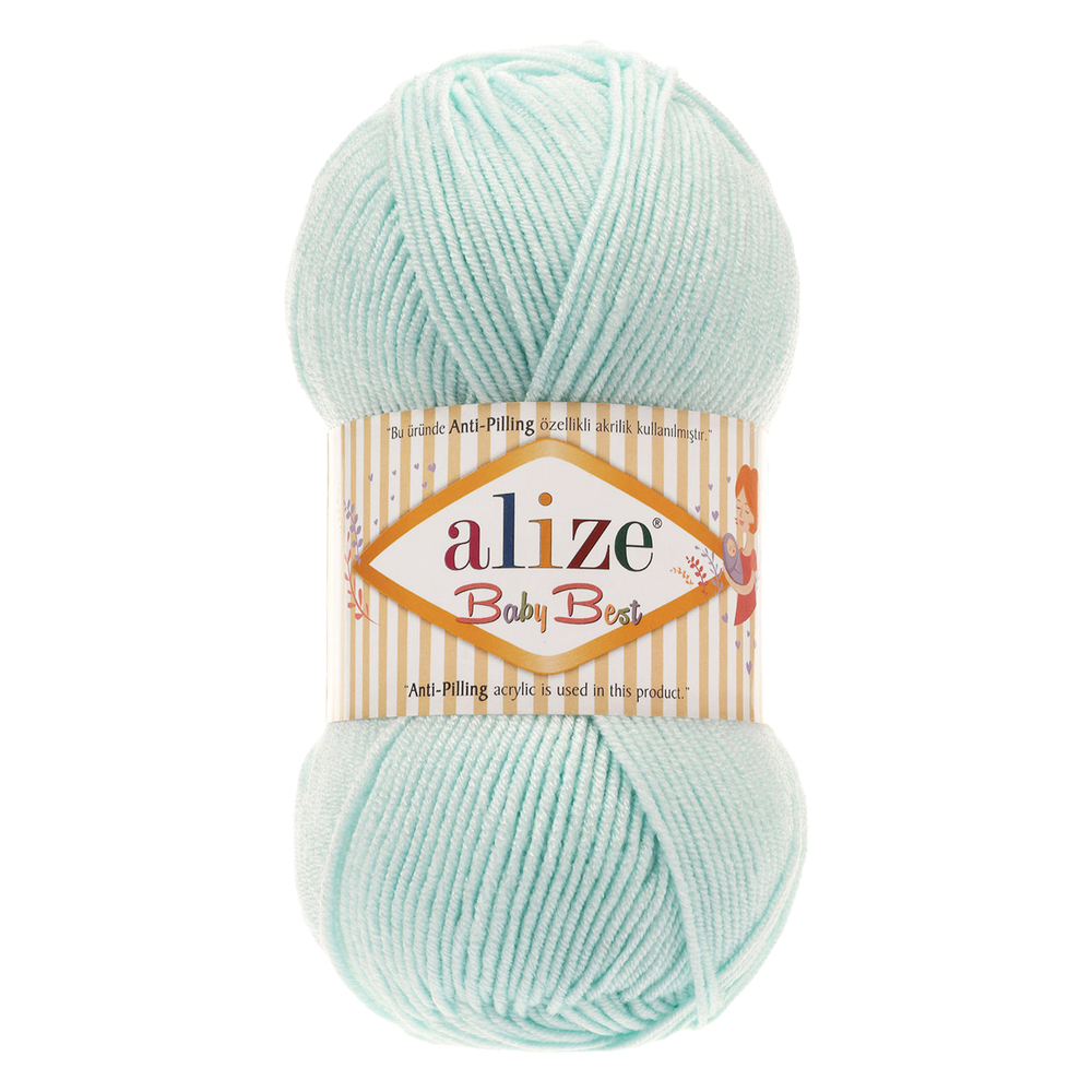 Alize Baby best 820 светлая мята