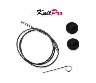 KnitPro 10525 Набор: тросик 126 см (150 см), заглушки и кабельный ключ