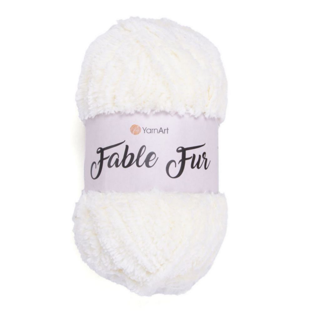 YarnArt Fable Fur 966 молочный