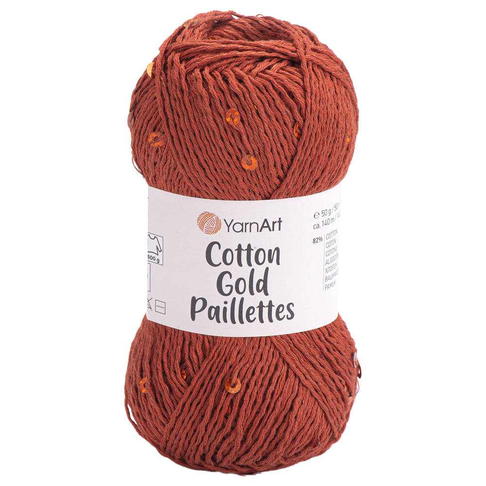 YarnArt Cotton Gold Paillettes 7117 
