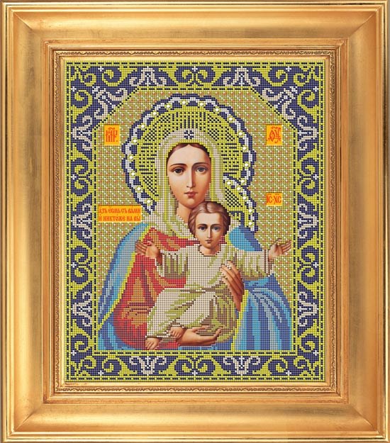 Galla Collection И 010 Набор для вышивания Икона Божией Матери Леушинская