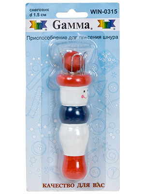 Gamma Win-03 Приспособление для плетения шнура снеговик d 1.5 см