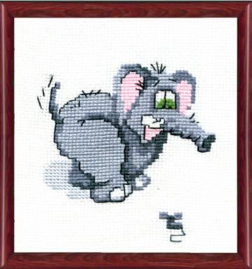 Чарівна Мить 0214 Набор для вышивки крестиком "Слон и мышка"